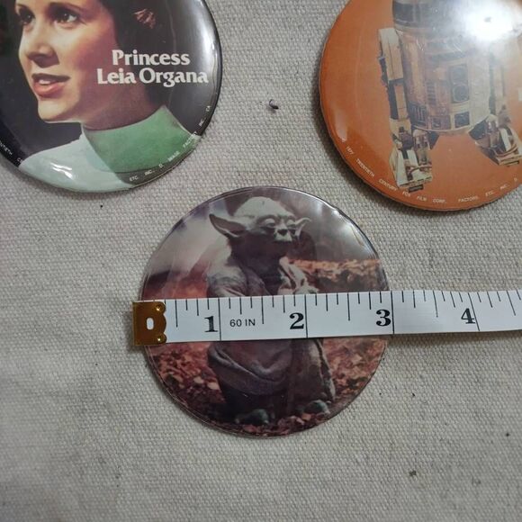 Star Wars vintage 1977 pinback button 10 piece set - Picture 4 of 4